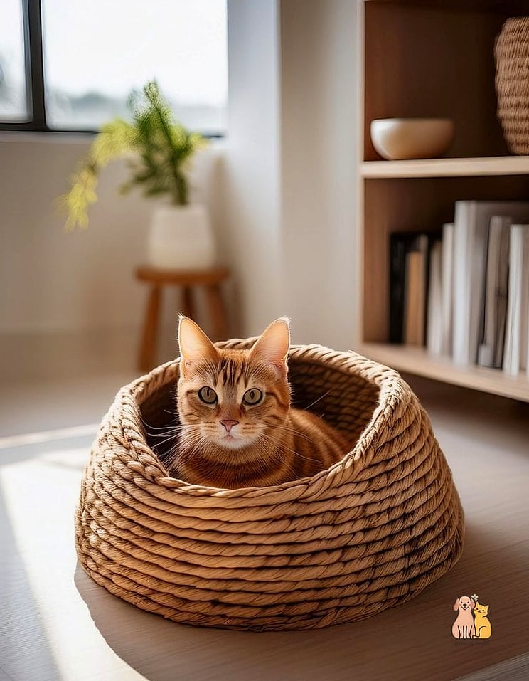 The Repurposed Basket Chair Nook