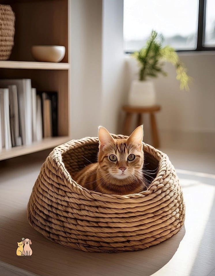 The Repurposed Basket Swing Bed