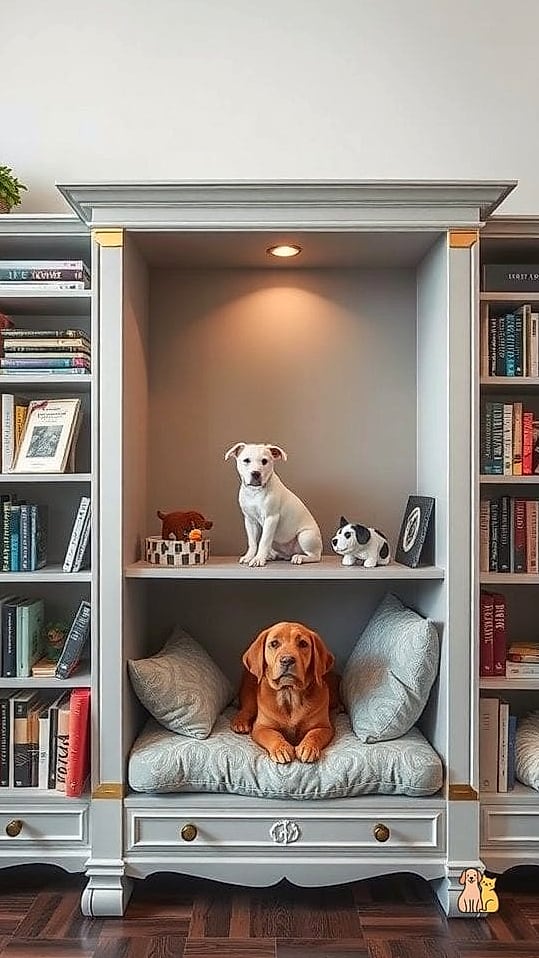 The Repurposed Bookshelf Cat Condo
