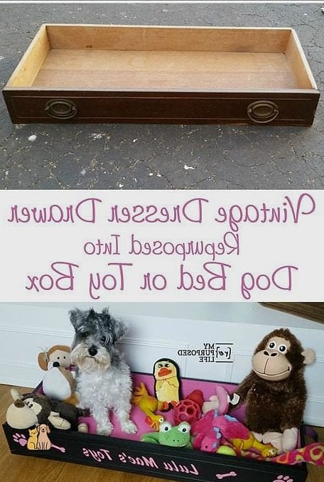 Repurposed Dresser Drawers