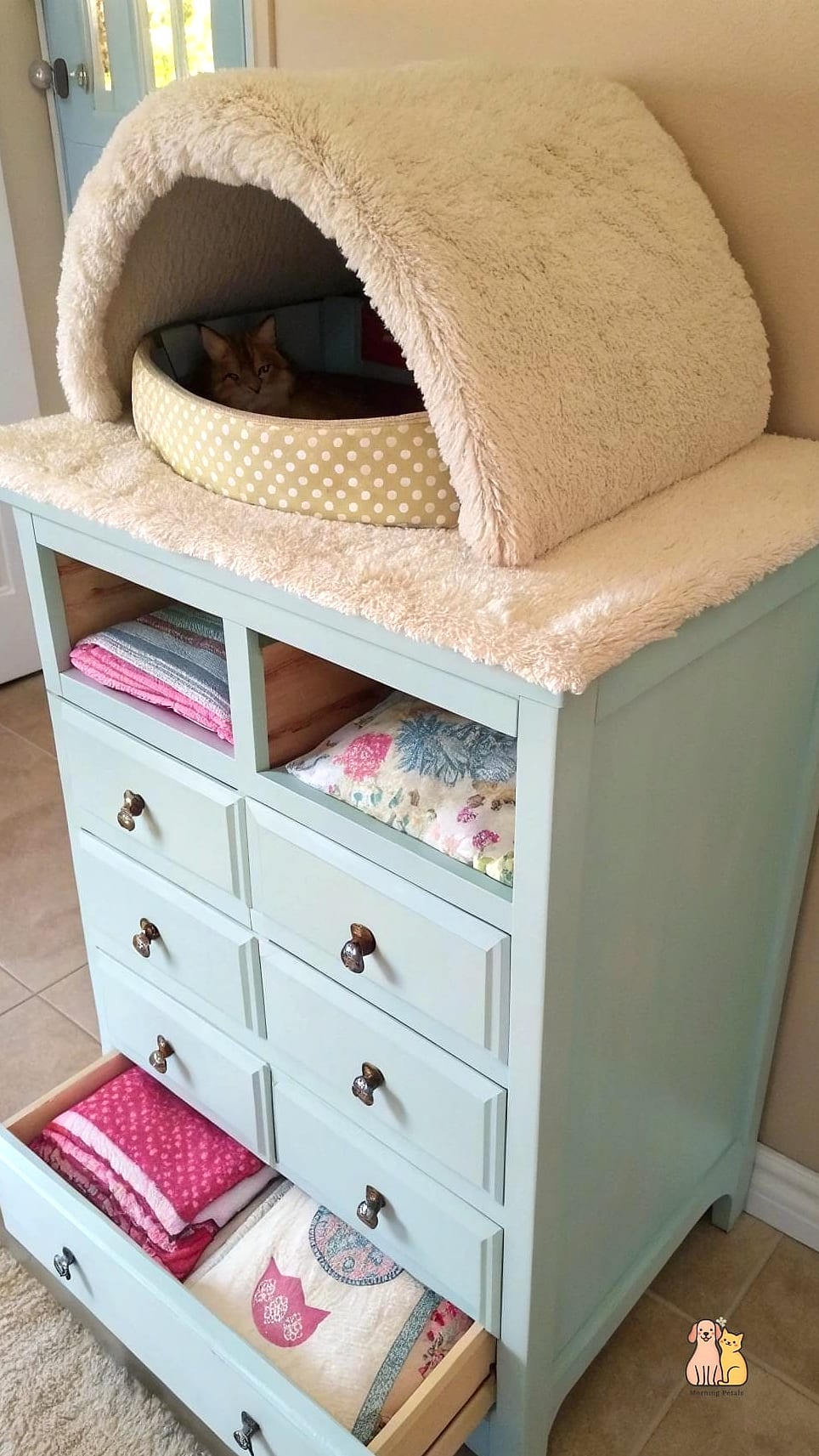 Repurposed Dresser Cat Condo