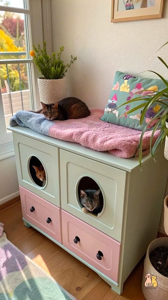 The Repurposed Dresser Drawer Bed