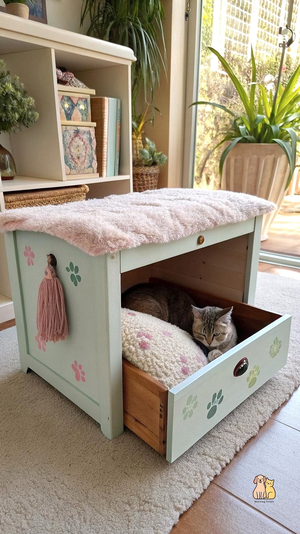 Repurposed Filing Cabinet Drawer House