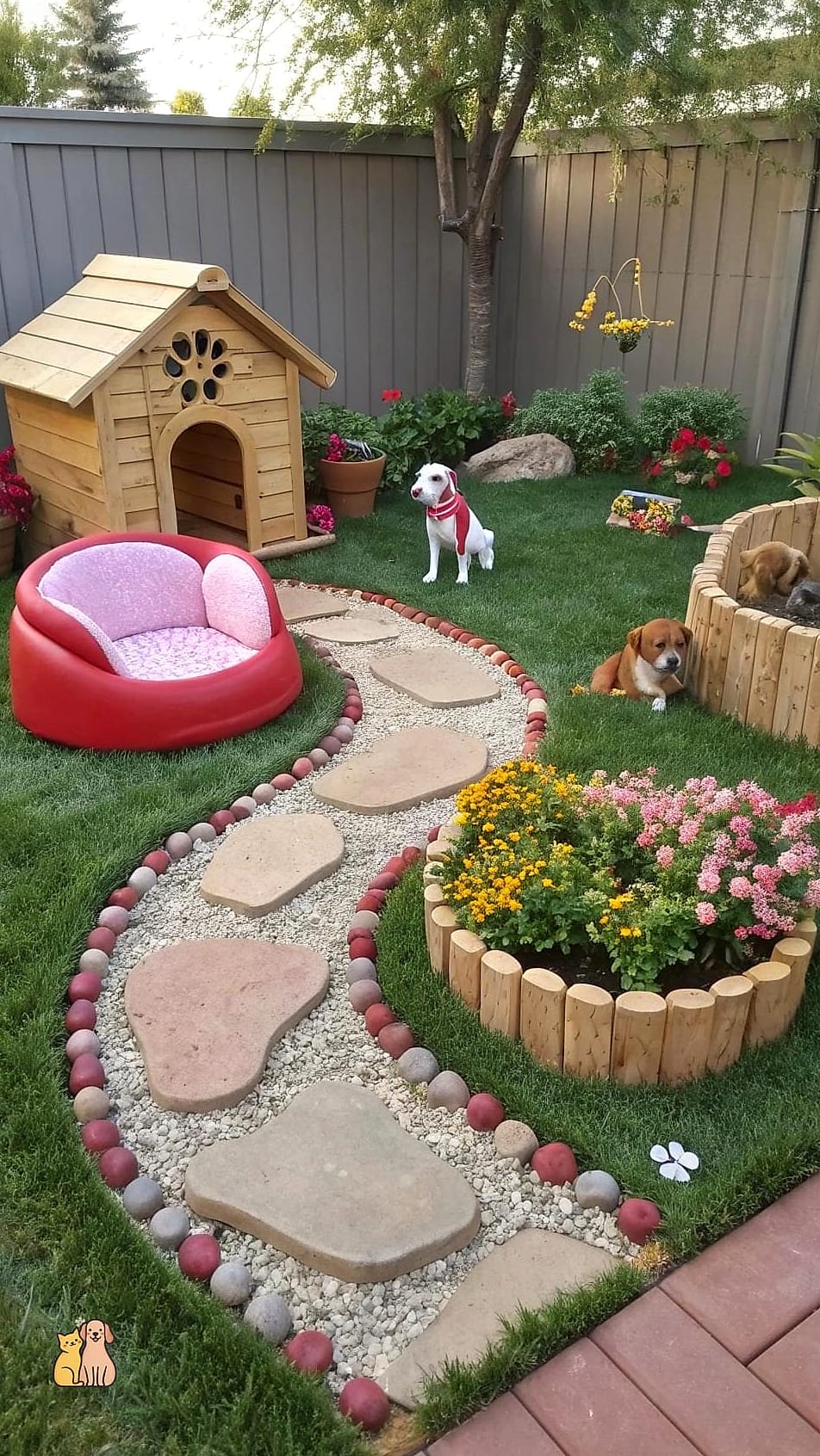 30 Perfect Outdoor Dog Potty Area on a Budget 26 Repurposed Kiddie Pool Potty Base