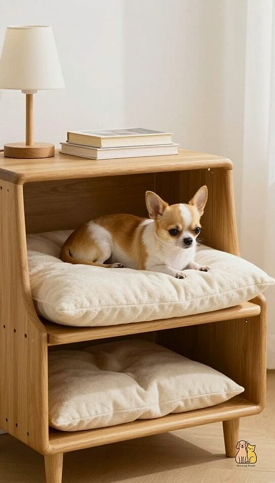 The Repurposed Nightstand Dog Nook