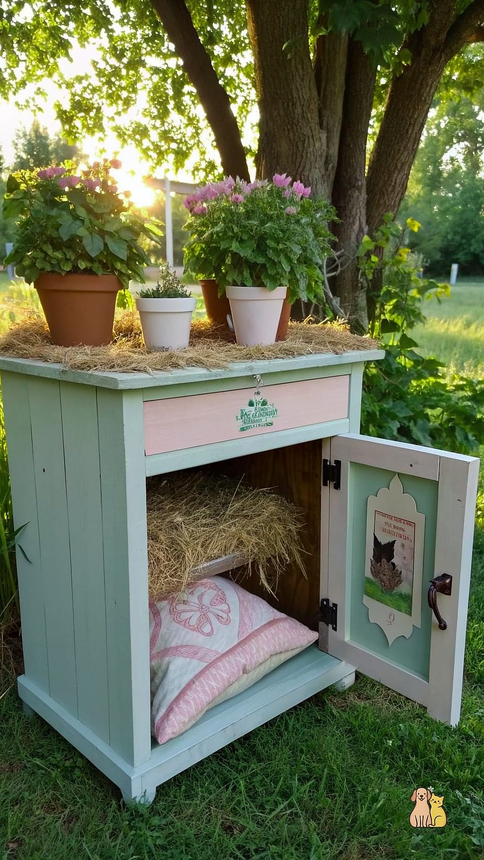 Repurposed Nightstand Den