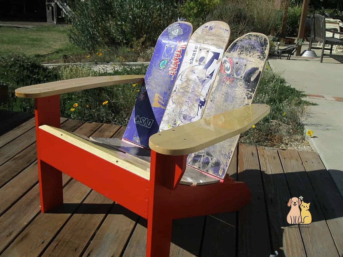 Repurposed Skateboard Deck Bridge