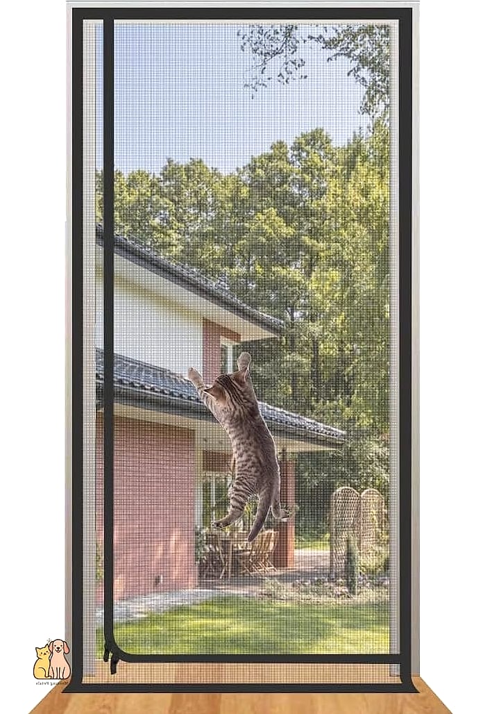 Retractable Screen Cat Door