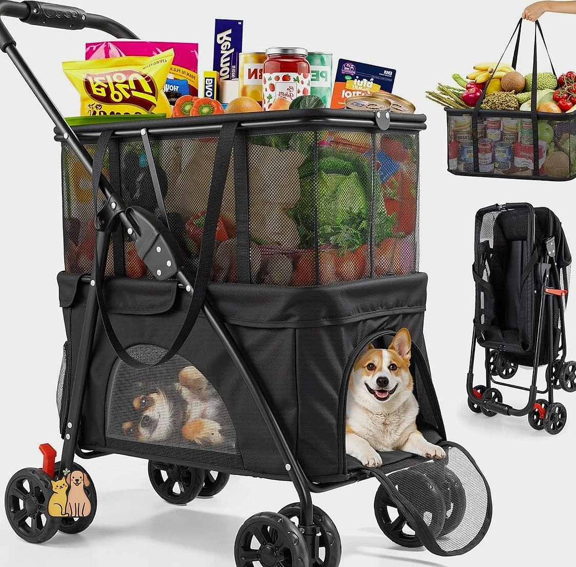 The Rolling Dog Food Cart