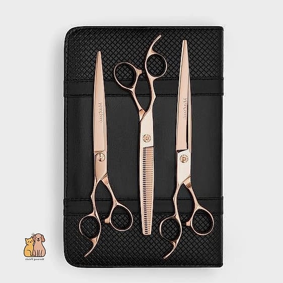 20 Stunning Dog Grooming Scissors You Need in Your Life Right Now 4 Rose Gold Straight Shears