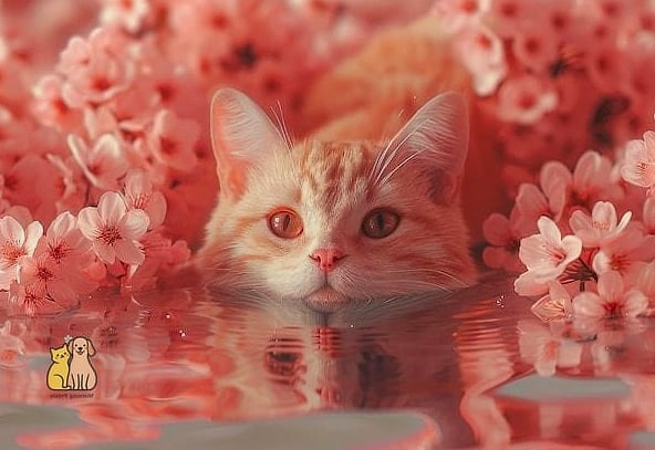 Rosewater Pink Cat Water Fountain