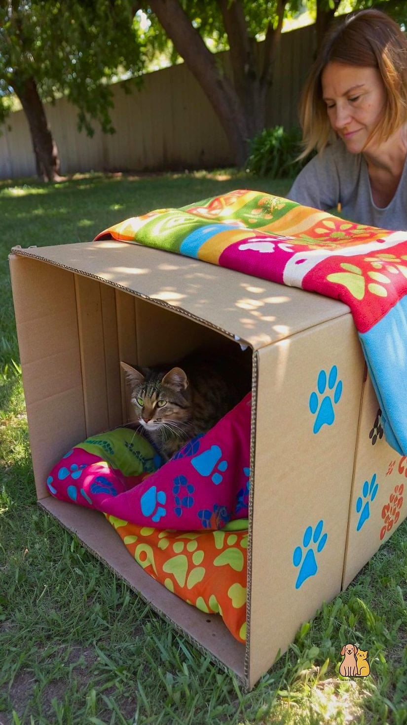 15 Genius Diy Insulated Cat House Worth Pinning Immediately 7 The Rubbermaid Bin Mini Cabin