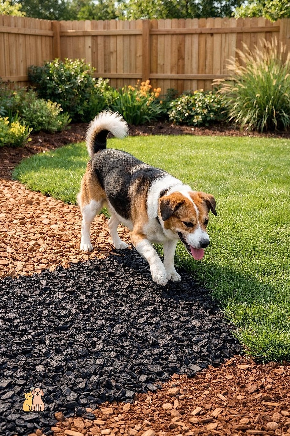 25 Simple Dog Yard Ideas to Try Right Now 23 A Rubber Mulch Play Area