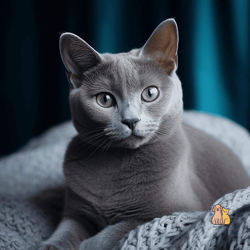 The Russian Blue's Silvery Coat