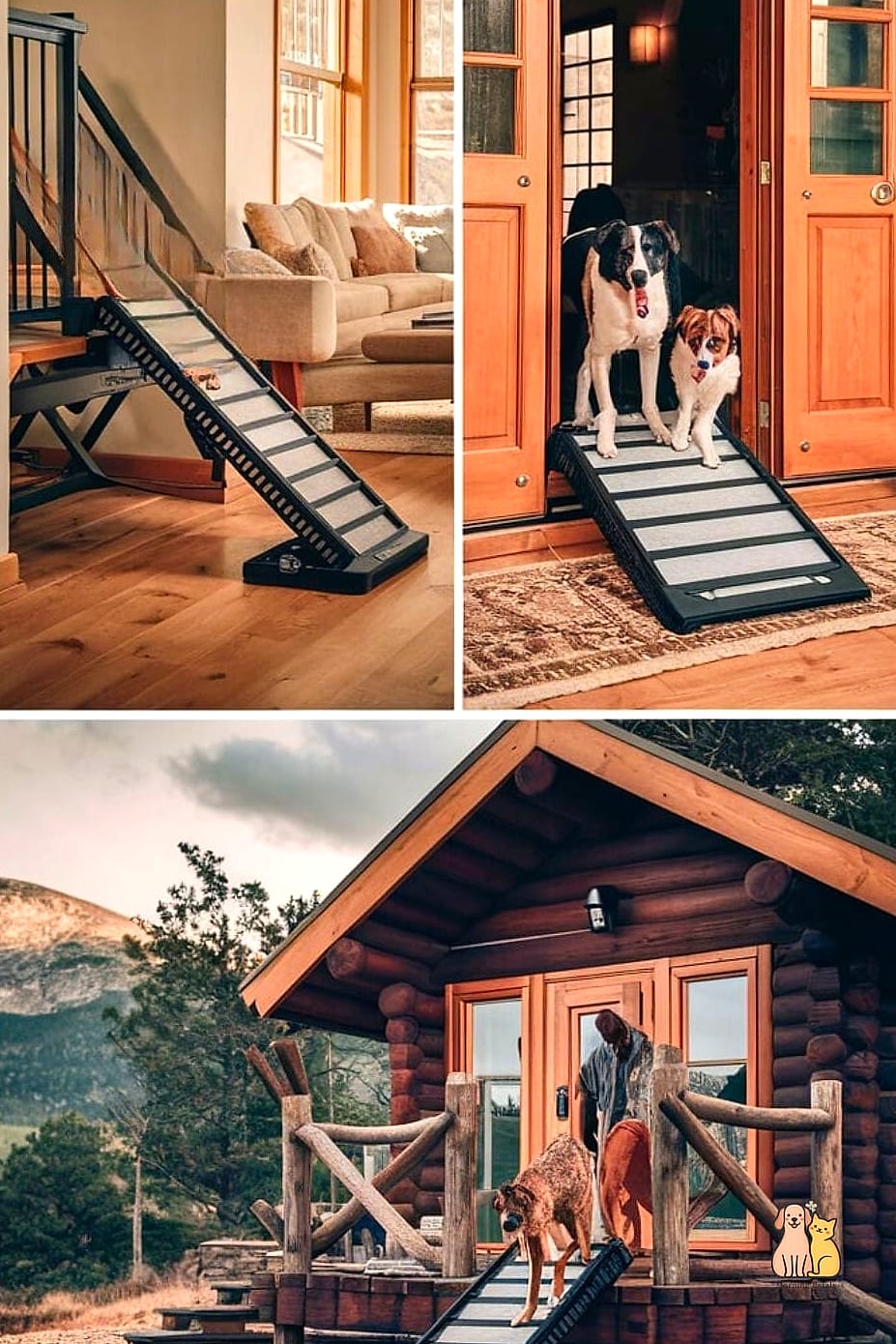 20 Stunning Dog Room Decor Guaranteed to Make You Smile 9 The Rustic Dog Ramp and Stairs Display