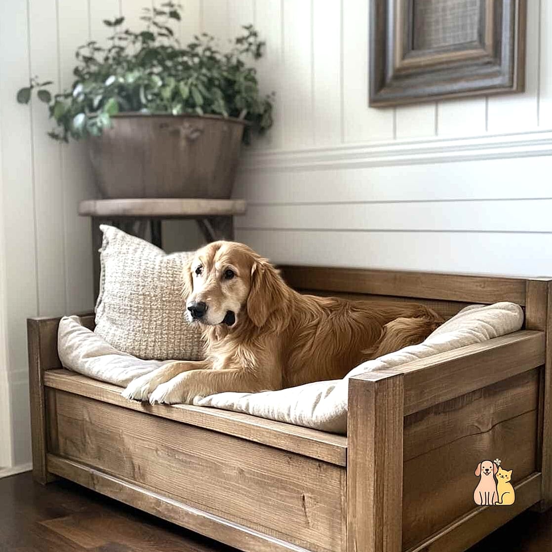 19 Adorable Dog Bed Under Stairs Guaranteed to Make You Smile 4 Rustic Farmhouse Dog Bed Space
