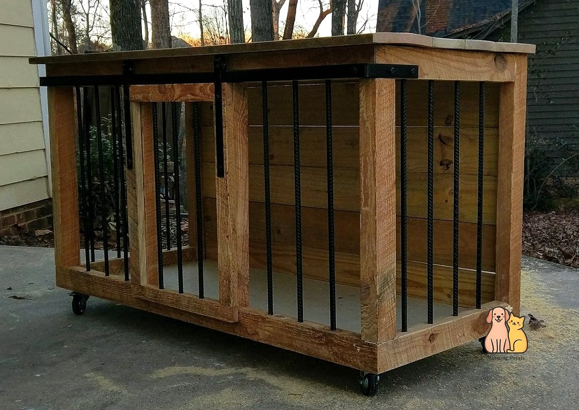 23 Precious Best Dog Crates That Prove Pets Are the Best 8 The Rustic Wood Crate
