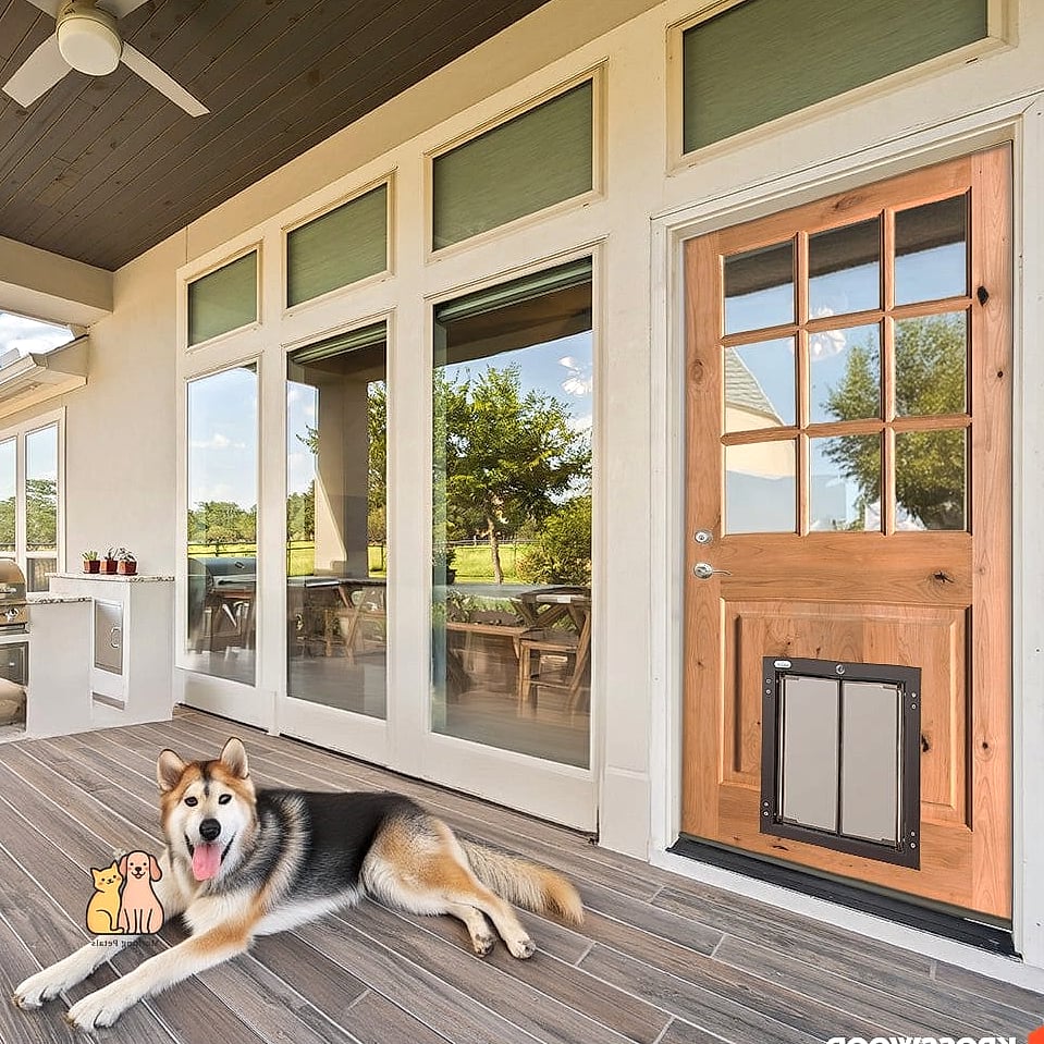 The Rustic Wood Slab Door