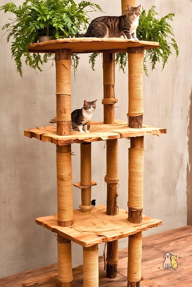 The Rustic Wood and Rope Tower