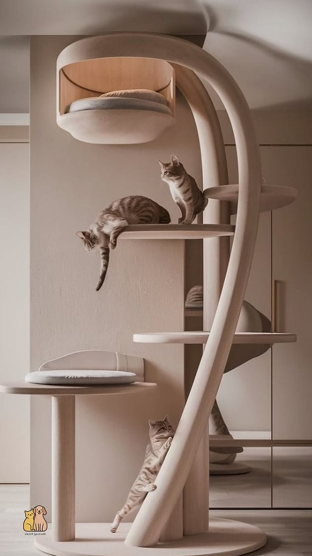 The Scandinavian-Style Light Wood Tower