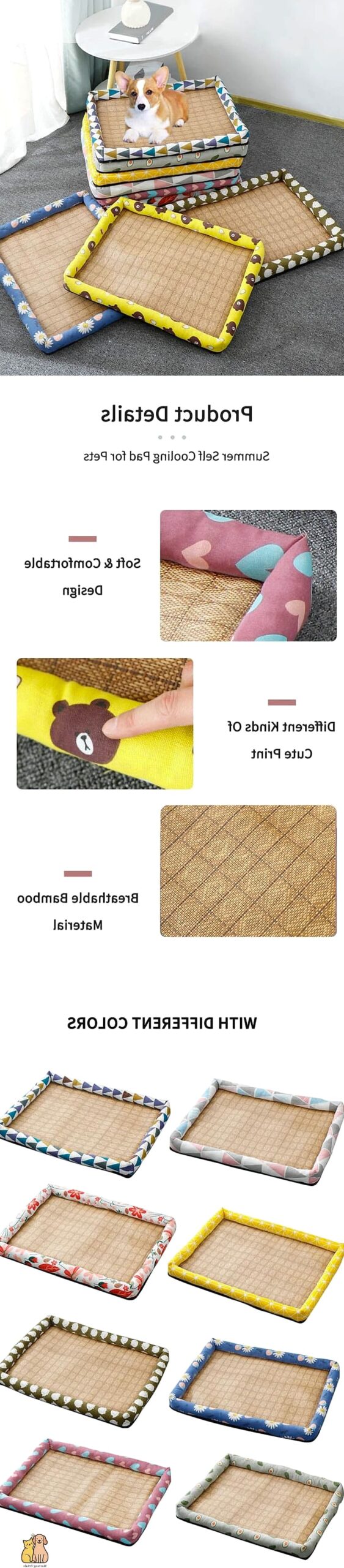 21 Cute Pet Cooling Mats For Summer That Prove Pets Are the Best 3 The Self-Cooling Bamboo Mat