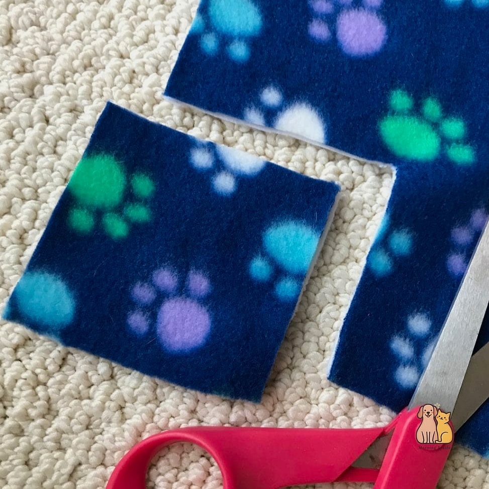 The No-Sew Fleece Blanket Dog Bed
