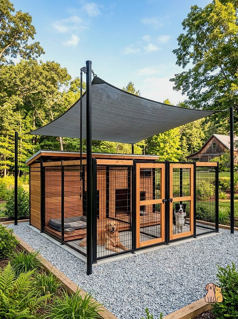 The Shaded Pergola Kennel