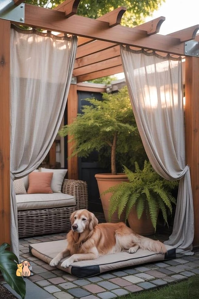 A Shaded Pergola Nap Spot