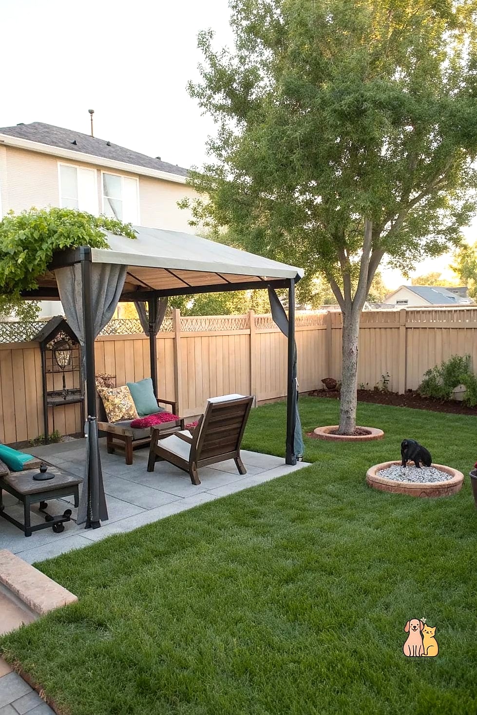 30 Perfect Outdoor Dog Potty Area on a Budget 17 Shade Sail Potty Station