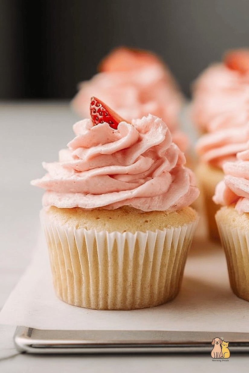 Simple Yogurt Frosting Dog Cupcakes