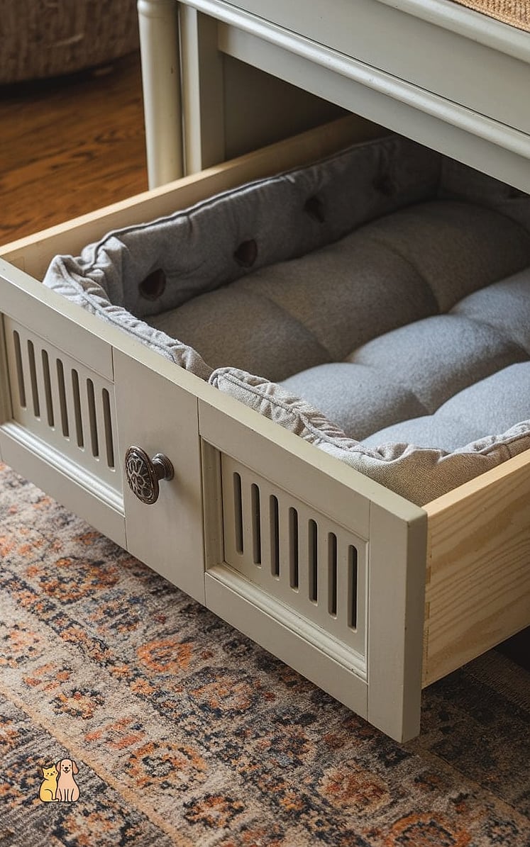 Sliding Drawer Potty Tray