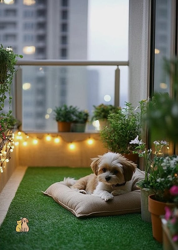 The Small Balcony Dog Bath Station