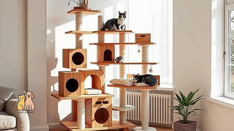 35 Precious Cool Cat Trees That Prove Pets Are the Best 34 The Small Space Ladder Tree