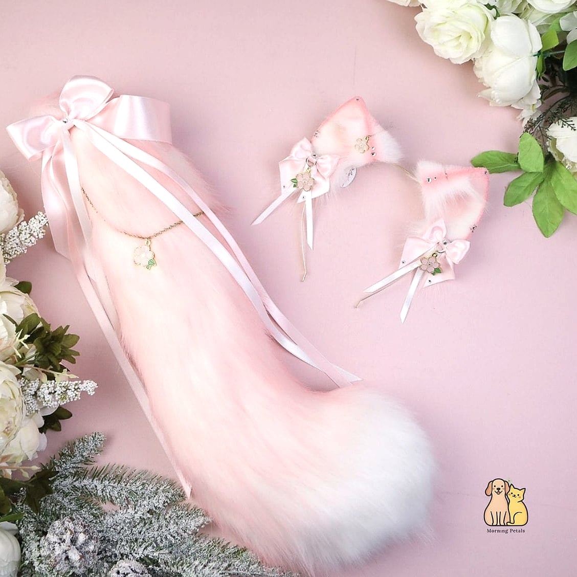 Soft Pink Faux Fur Cat Blanket
