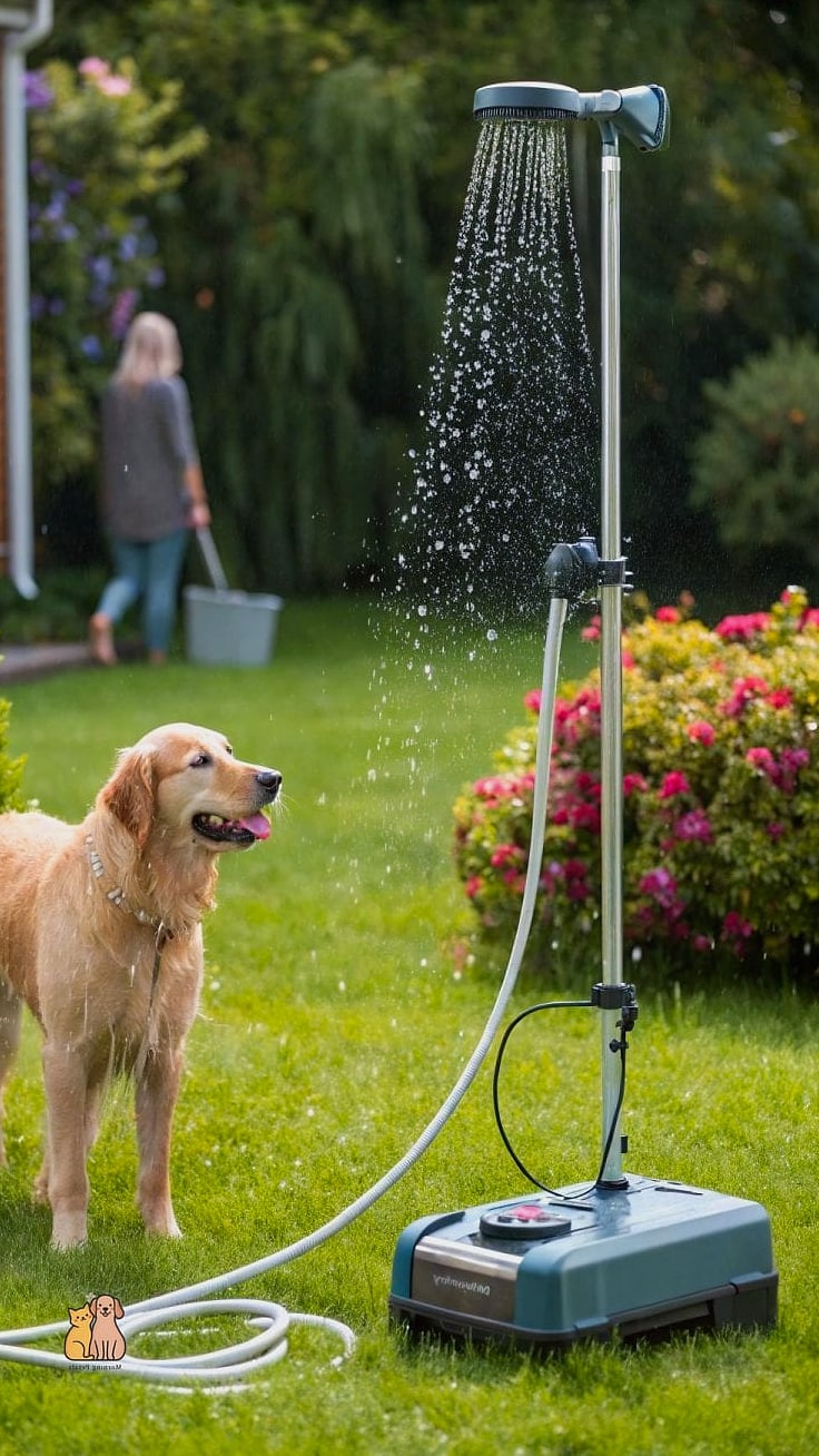 22 Perfect Outdoor Dog Shower Ideas That Are Totally Worth It 15 The Solar Shower Bag Setup