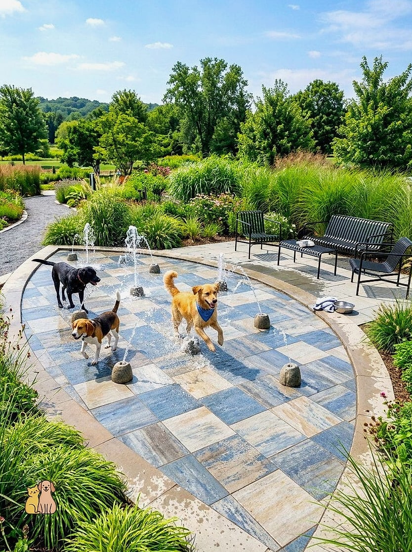 A Splash Pad or Kiddie Pool Zone
