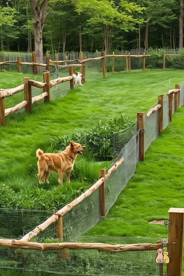 Split Rail with Wire Backing