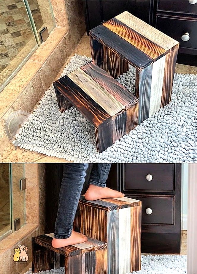 Step Stool Cat Ramp for Seniors