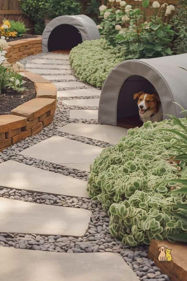 23 Heartwarming Outside Dog Washing Station Guaranteed to Make You Smile 11 The Stone Path Wash Nook