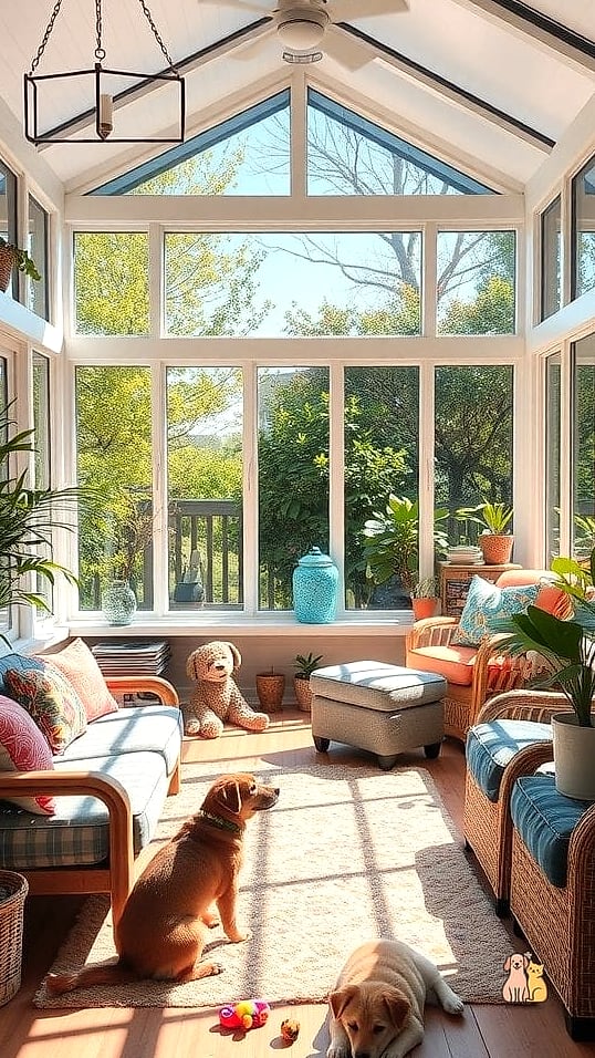 30 Incredible Dog Places In House You Need in Your Life Right Now 10 The Sunroom Lounging Area