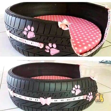 The Tire Dog Bed