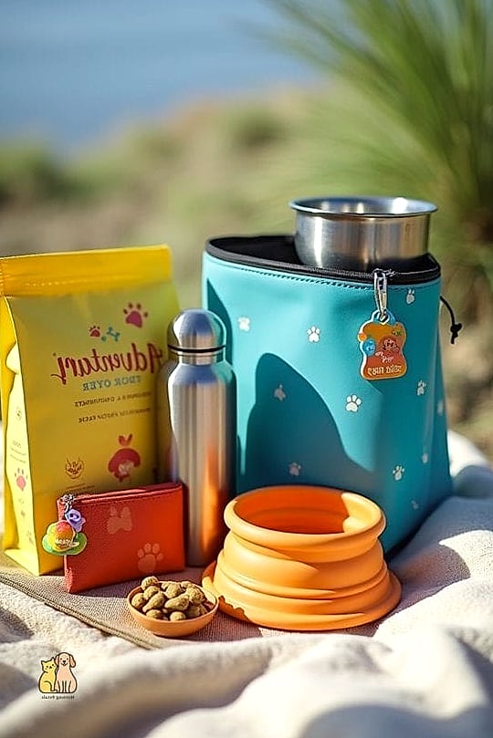 Travel-Inspired Portable Feeding Station
