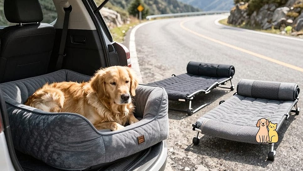 25 Amazing Dog Beds For Humans That Prove Pets Are the Best 15 14. The Travel-Inspired Dog Bed Lounge