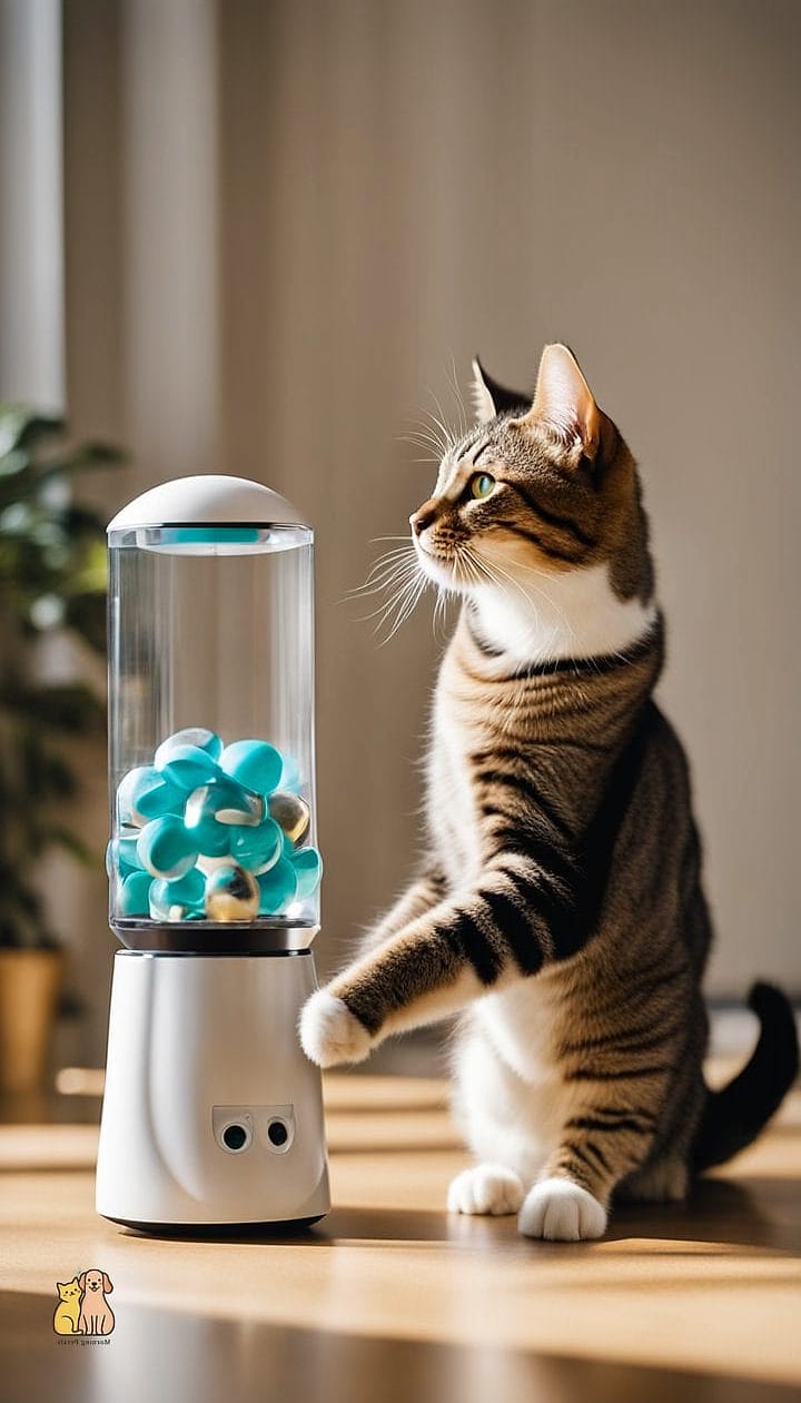 Treat Dispenser Ball from a Water Bottle
