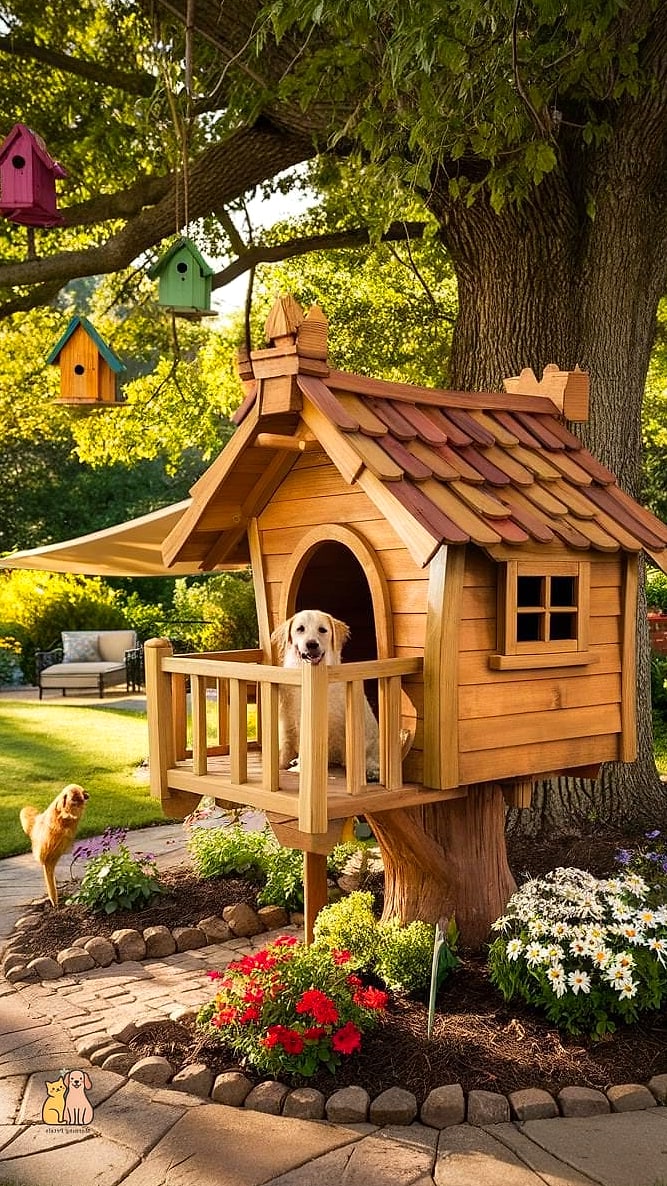 25 Amazing Dog Houses For Large Dogs That Are Too Cute to Handle 25 The Treehouse-Inspired Doghouse