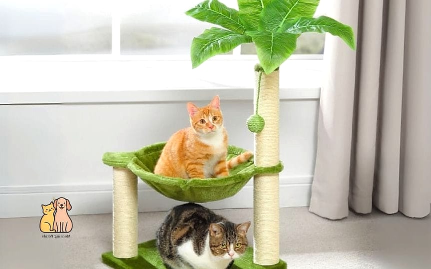 35 Precious Cool Cat Trees That Prove Pets Are the Best 21 The Tropical Palm Tree Cat Tower