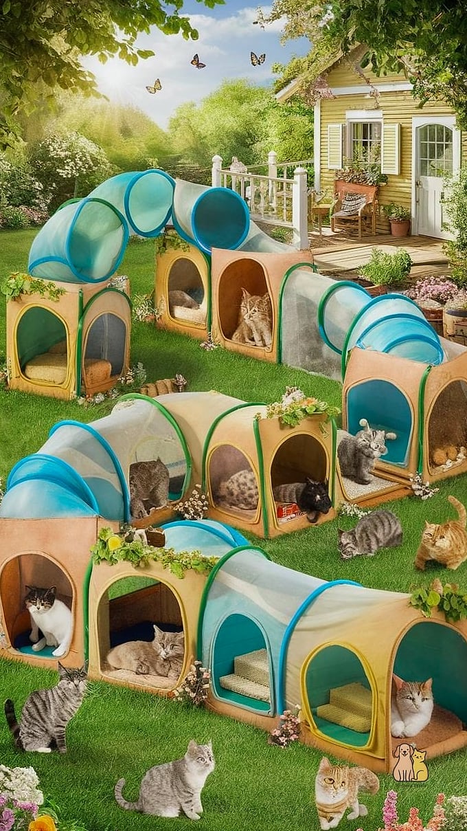 The Tunnel-Connected Catio