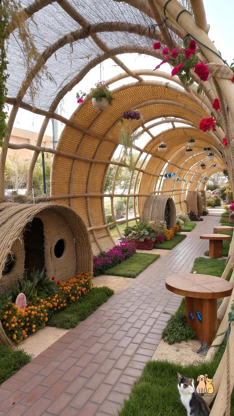 Tunnel System Through the Garden