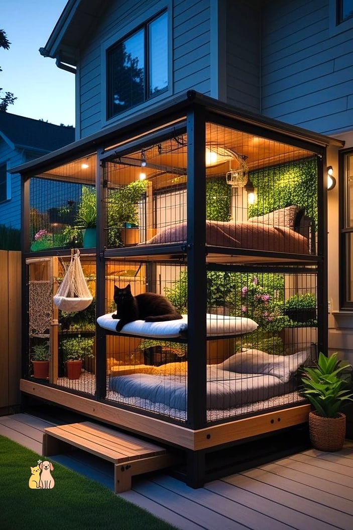 The Two-Cat Duplex Enclosure