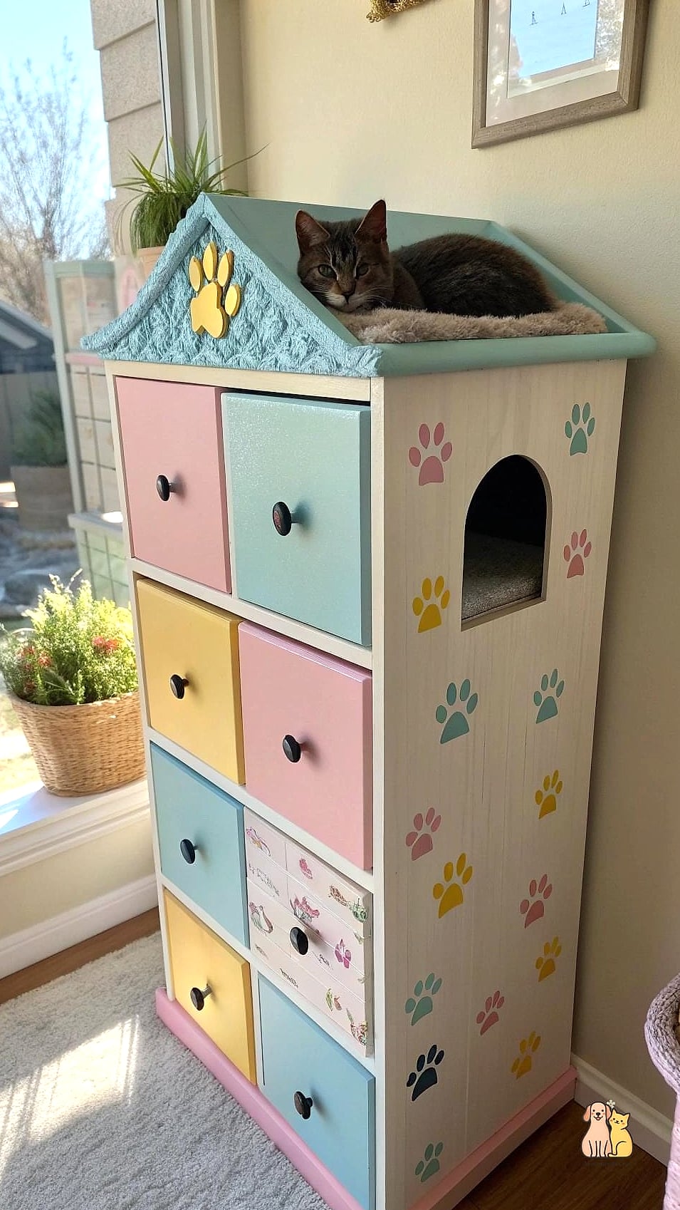 The Two-Cat Duplex Dresser